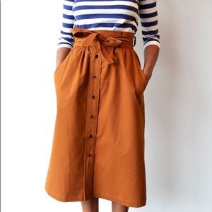 No. 6 Store Caramel Parson Skirt Size 2